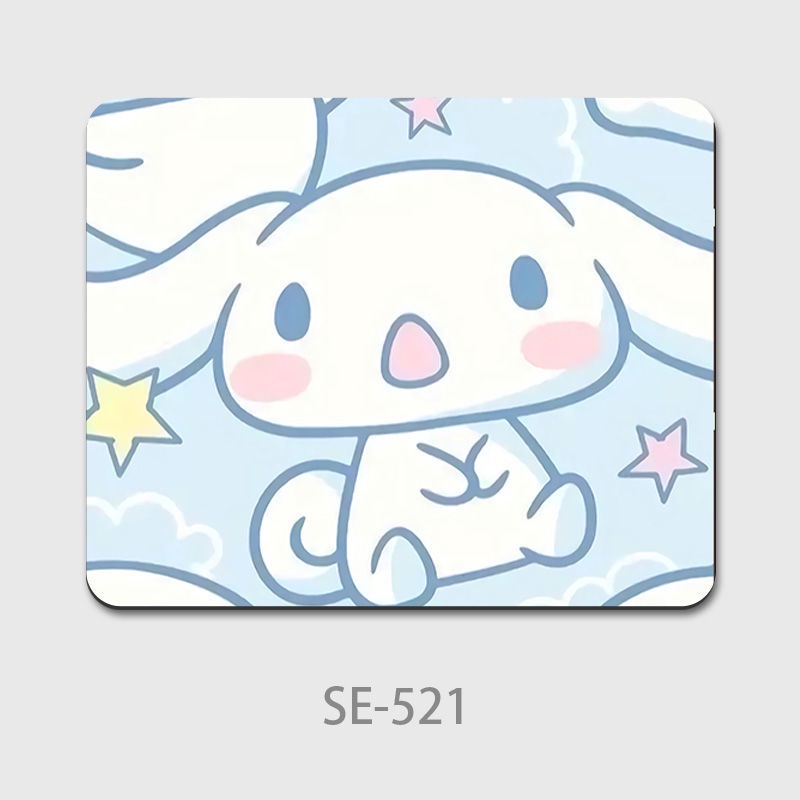 Đệm Lót Chuột Hình Vuông Cỡ Nhỏ Họa Tiết Gấu Cinnamon / Cún Kuromi Melody Dễ Thương Cho Bé Gái