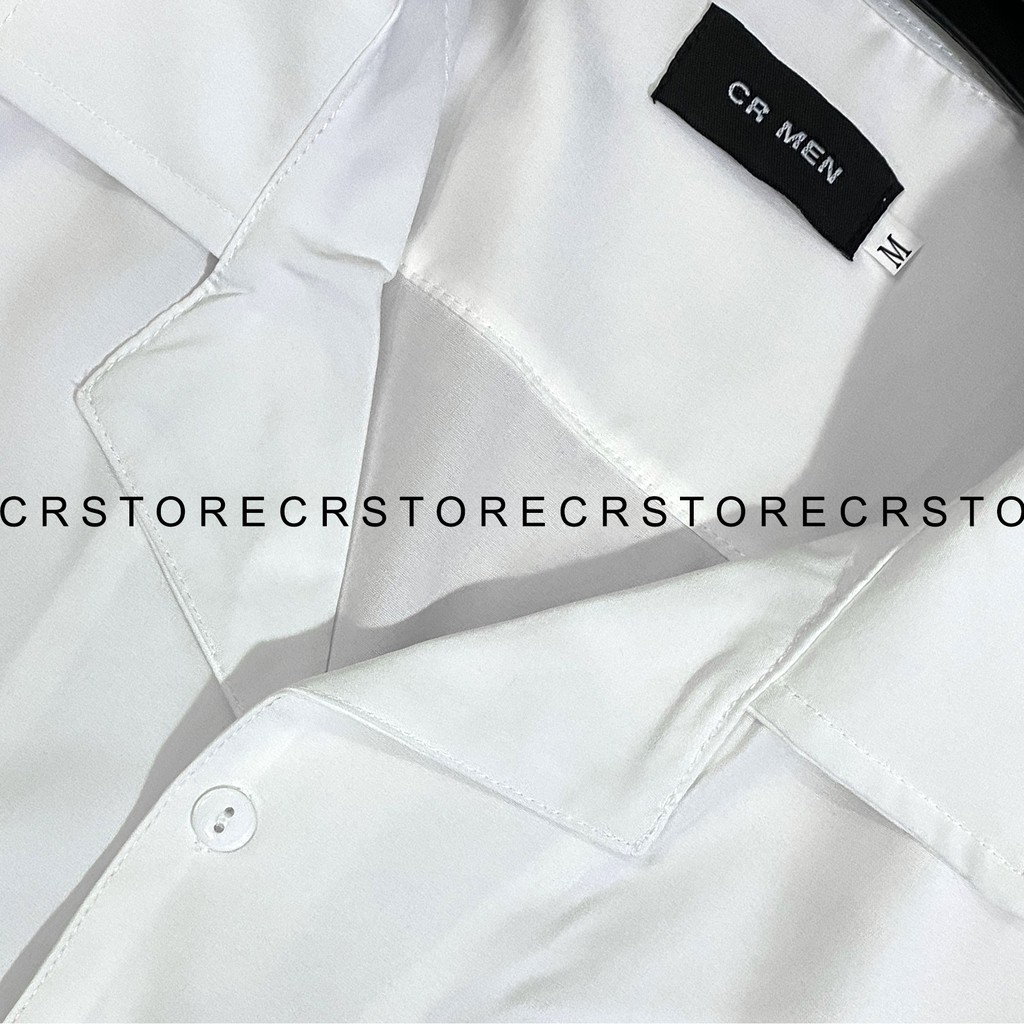 Sơ mi trắng Hoa Cúc Cổ DANTON - VEST ngắn tay form rộng unisex nam nữ vải lụa | BigBuy360 - bigbuy360.vn