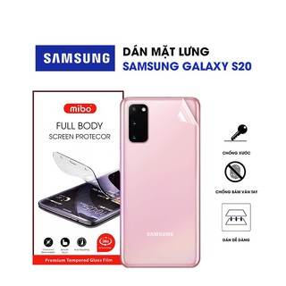 Dán PPF full viền mặt lưng cho samsung galaxy S20/ S20 plus / S20 Ultra bảo vệ máy tránh trấy xước, tránh qua đập nhẹ