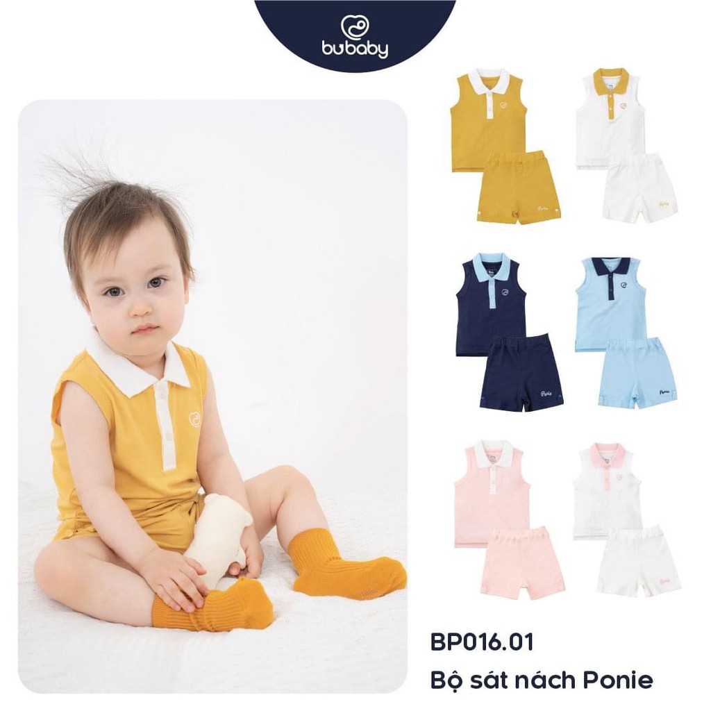 [BU BABY] Bộ Polo sát nách Ponie bé trai / bé gái