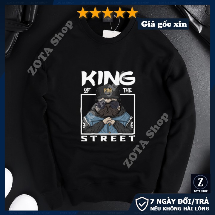 Áo nam thu đông tay dài❤️ Freeship 50K❤️ Áo nỉ nam King off The Streets SW395