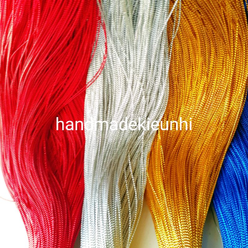 100 mét dây kim tuyến 1mm - Dây gói quà, trang trí giáng sinh , dây treo ảnh, làm handmade