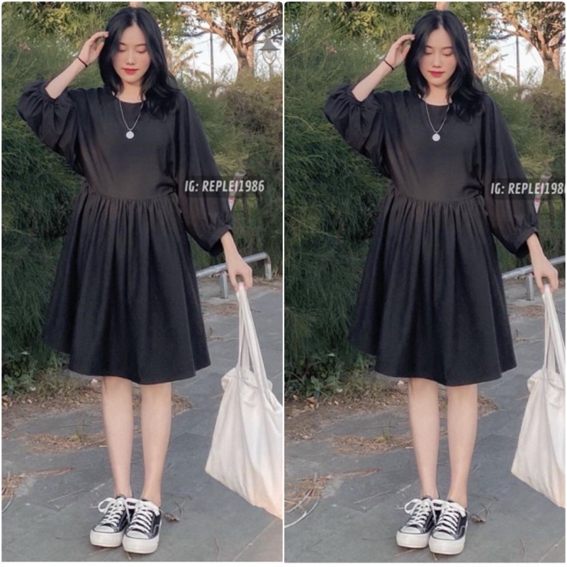 VÁY BABYDOLL TRƠN TAY CHUÔNG SIÊU CUTE