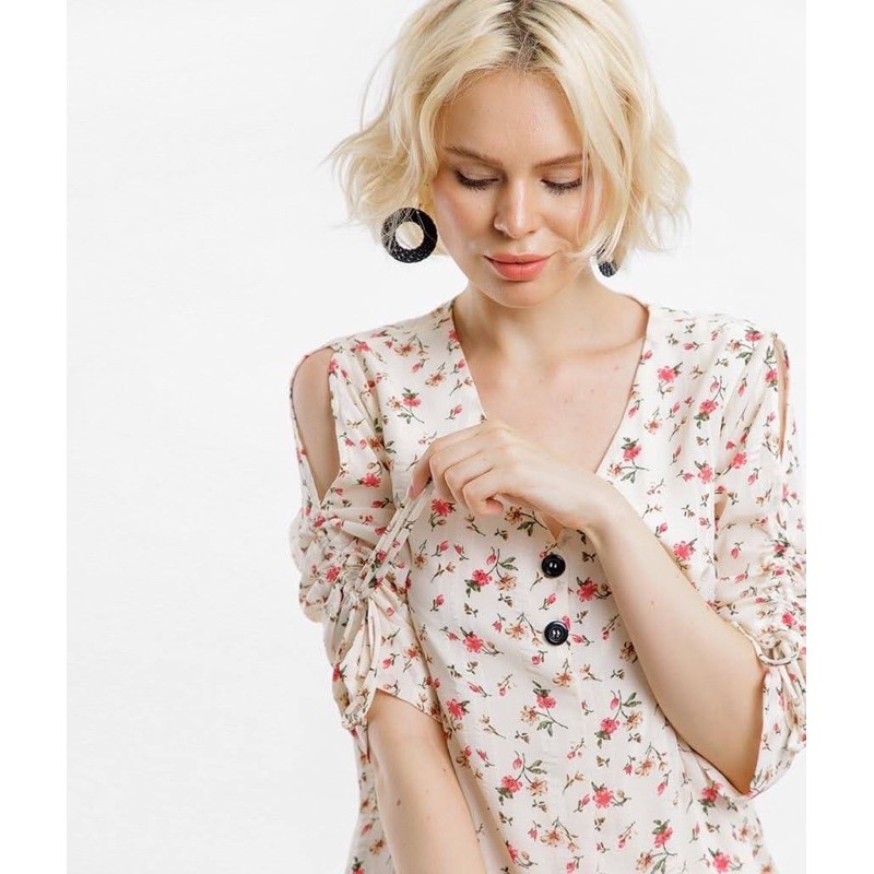 Thanh lý váy suông hoa nhí HNOSS - Size S - 80%