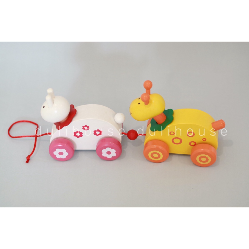 Đồ chơi gỗ đôi bạn hươu thỏ, giúp bé phân biệt màu sắc, kích thích vận động, rèn luyện sức khỏe, hiểu khái niệm tình bạn