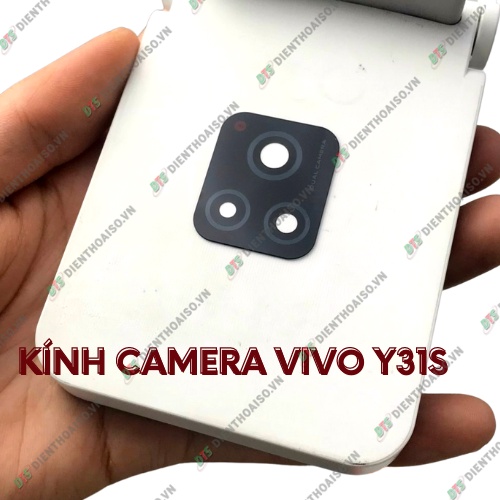 Kính camera vivo y31s kèm keo dán