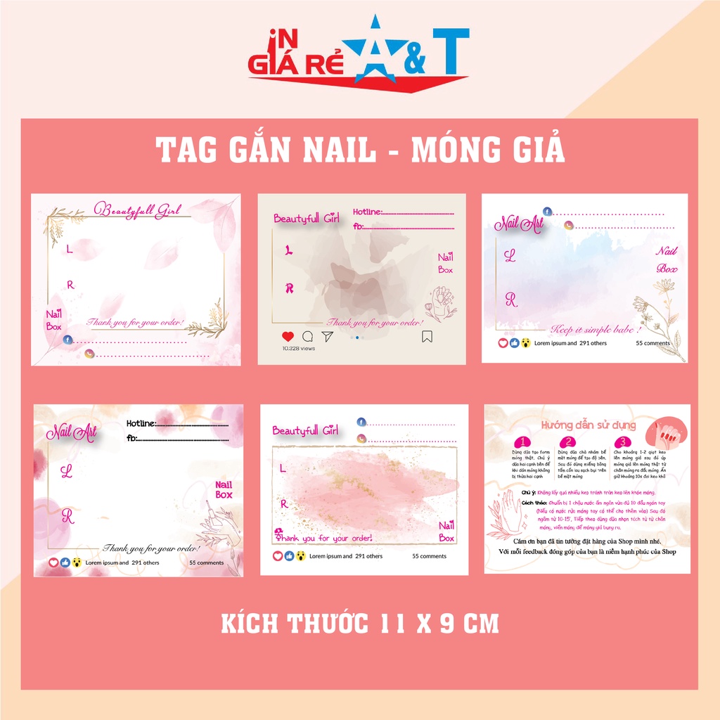 TỔNG HỢP MẪU 500 TAG GẮN NAILBOX, THẺ NAIL BOX, CARD NAILBOX, BÌA GẮN NAIL, BÌA GẮN MÓNG GIẢ