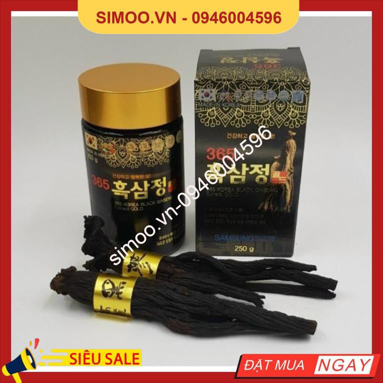 💥 ⚡ SẢN PHẨM CHÍNH HÃNG 💥 ⚡ Cao Hắc Hồng Sâm 365 SAMSUNG BIO PHARM Hàn Quốc Hộp 4 Lọ x 240g 💥 ⚡