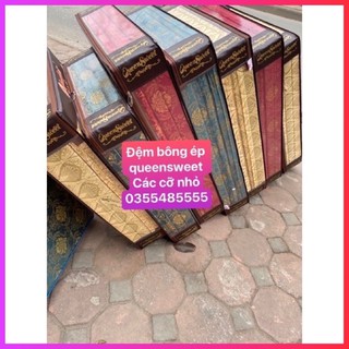 Đệm bông ép Queensweet  Hàn Quốc gấp 3 mảnh (80cm.190cm.5cm)đủ kích thước