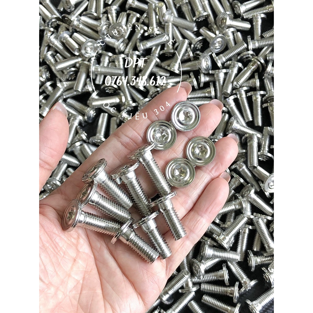 Ốc đĩa mẫu THÁI 8li20-8li25 Inox 304 dùng để gắn đĩa cho tất cả các dòng xe