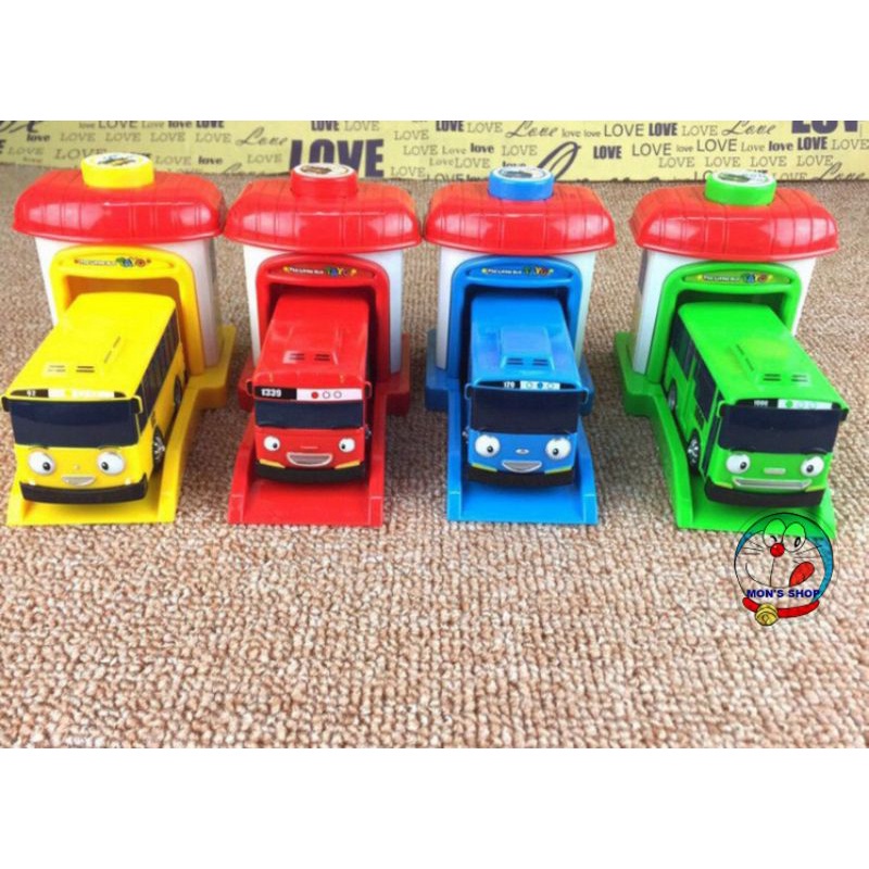 Đồ chơi 4 chiếc xe bus Tayo chạy bằng lực đẩy