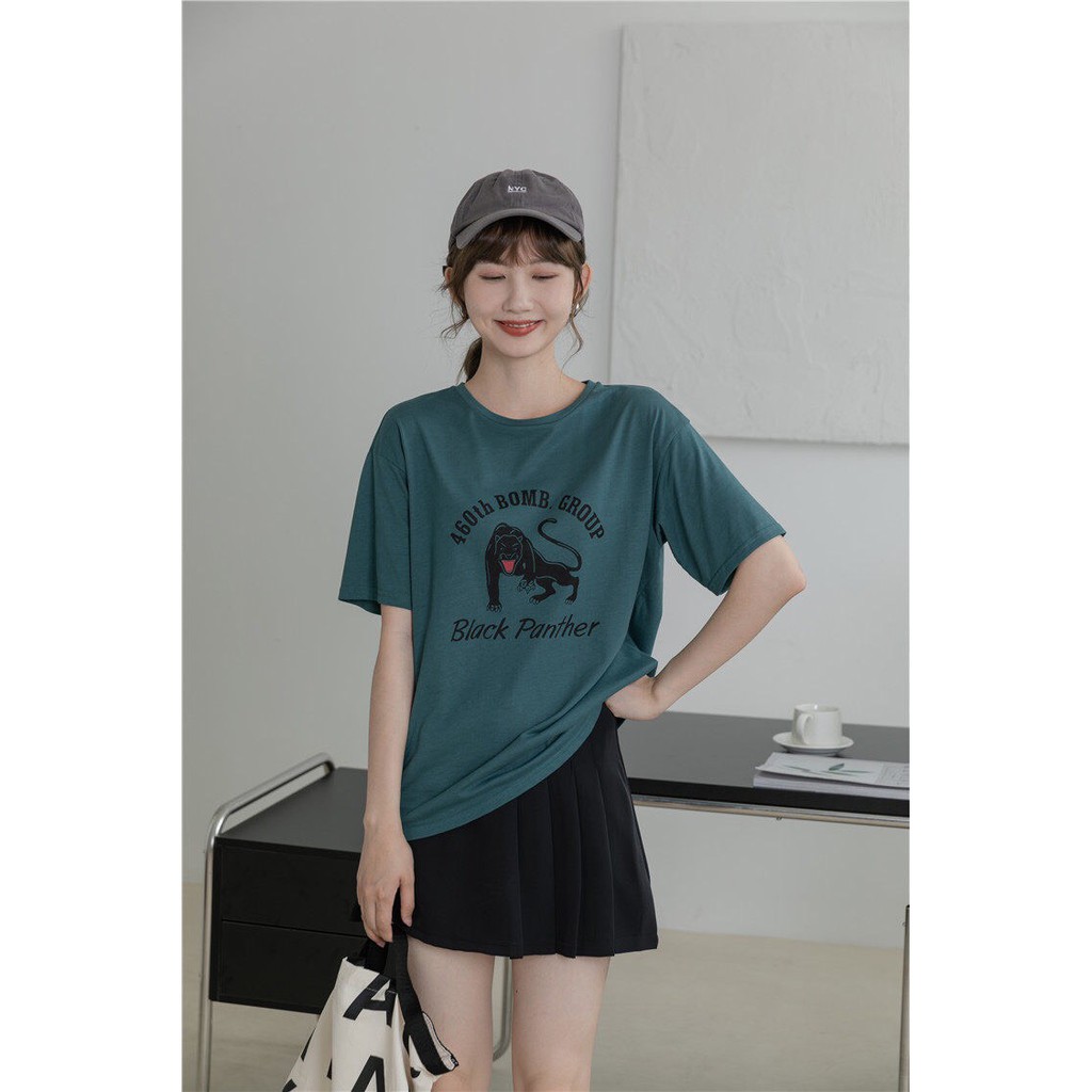Áo thun form rộng in họa tiết chất cotton thoáng mát Xonxen shop free size mã 502128
