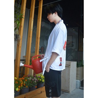 Yukata Trắng Cá Koi