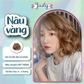 Thuốc nhuộm tóc Nâu vàng + tặng kèm trợ nhuộm |Judyhairs