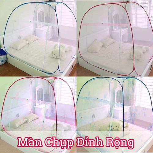 Màn Bung Đỉnh Rộng Mùng Chụp Tự Bung Chống Muỗi Hiệu Quả 1m6 1m8 2m2