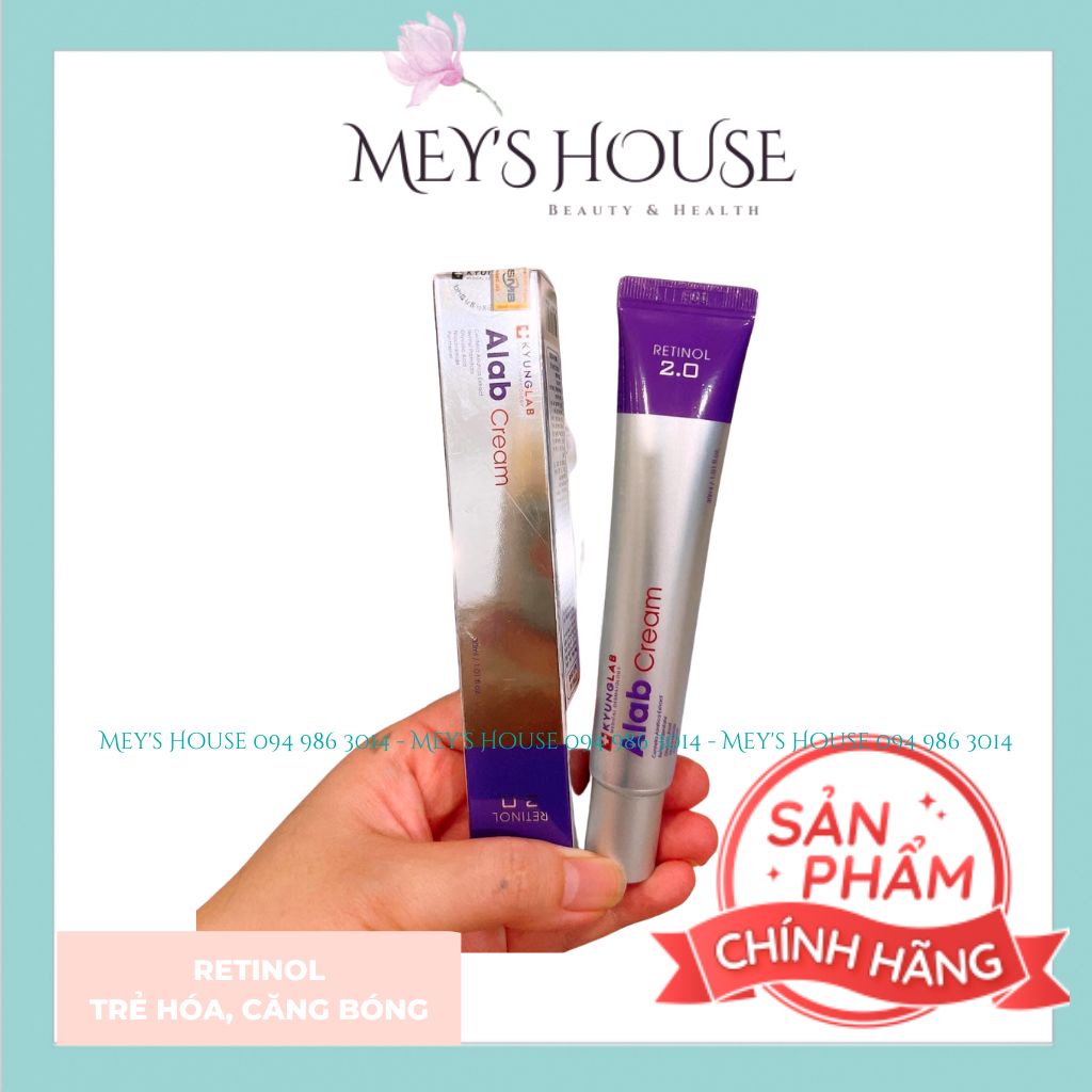 Kem chống lão hóa Retinol KyungLab Alab Cream, kem dưỡng ẩm, tái sinh da dịu nhẹ trắng da 30ml
