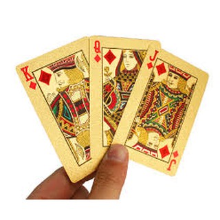 COMBO 2 Bộ bài tây mạ vàng 24k