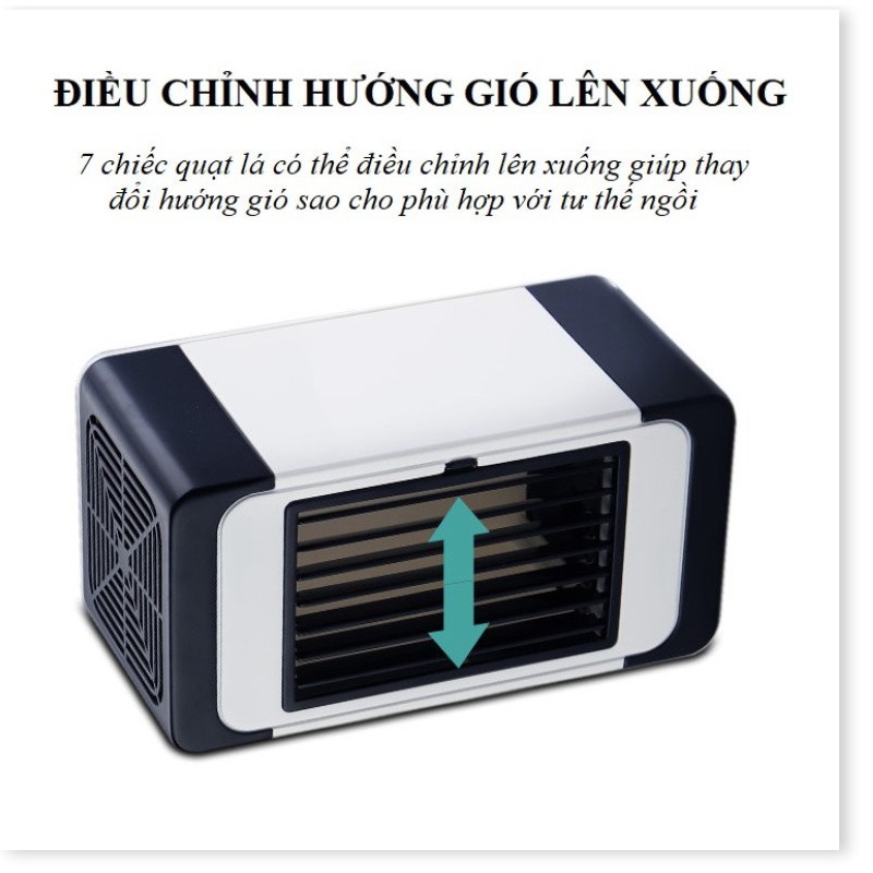 Quạt để bàn mini siêu mát có thể điều chỉnh hướng gió thế hệ mới 2021 Refreshing Công Nghệ Nhật Bản-TTHome