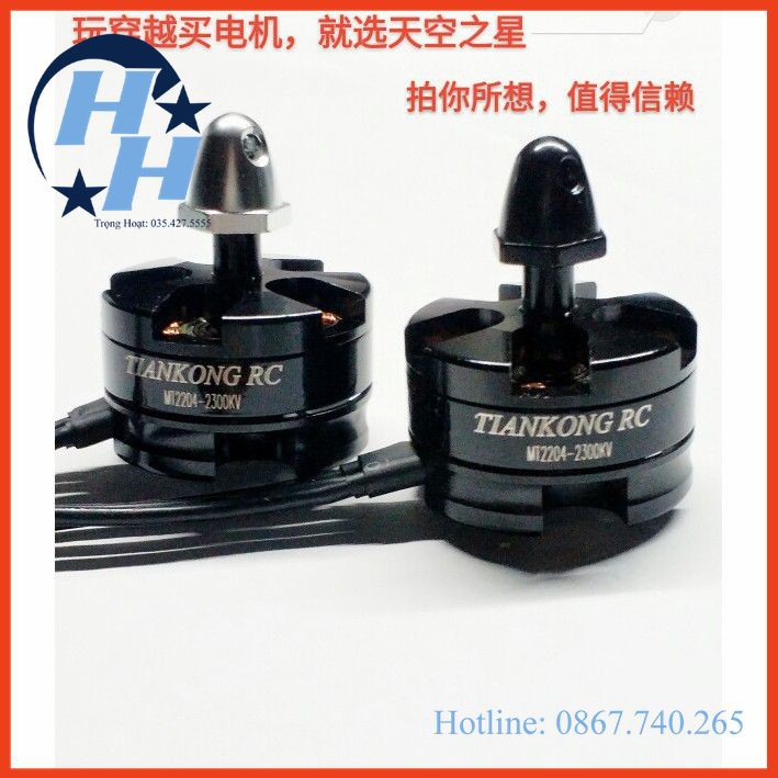 Động Cơ Máy Bay Mô Hình 3 Pha TINGKONGRC 2204/2300KV maybayrc