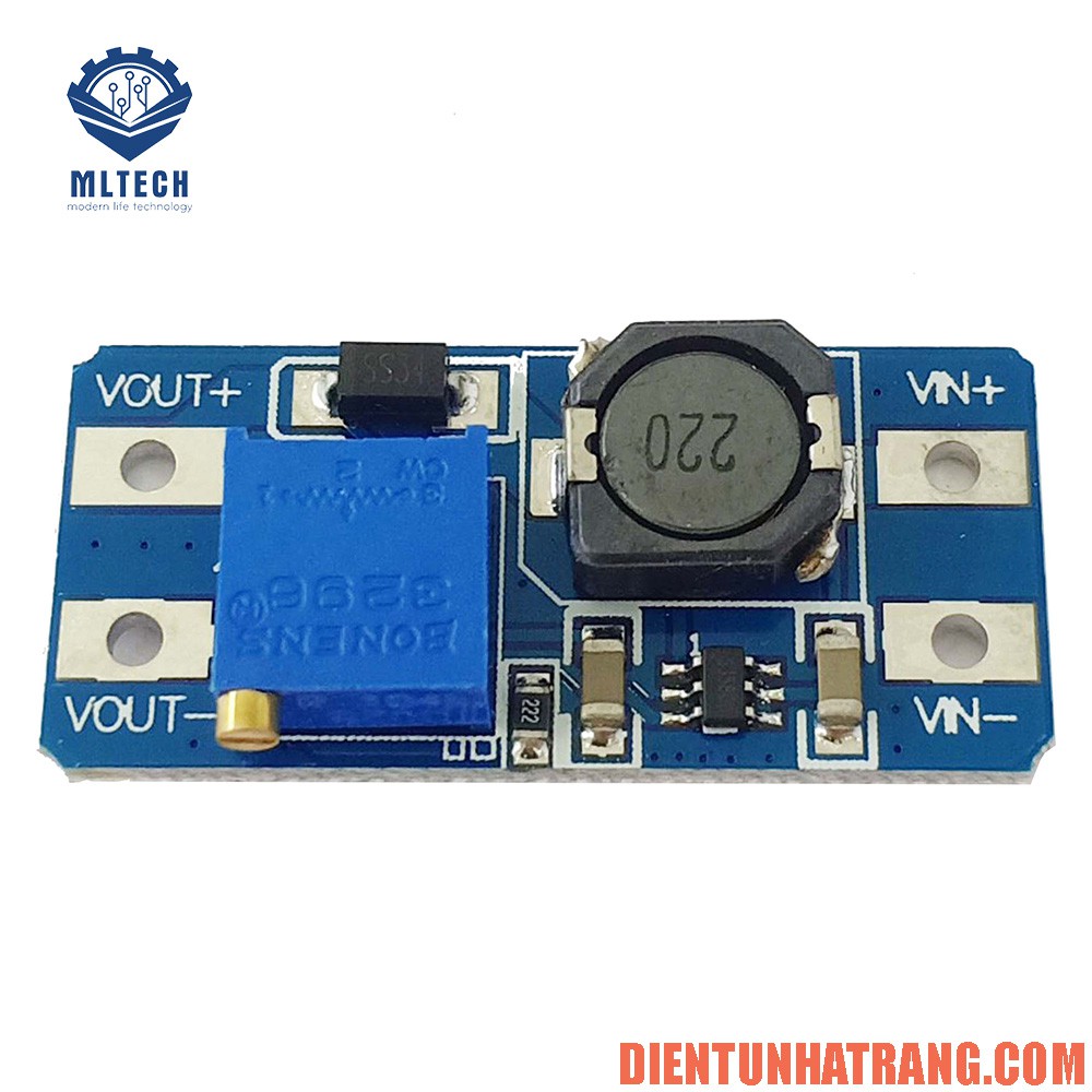 Mạch tăng áp 2-28V DC-DC 2A