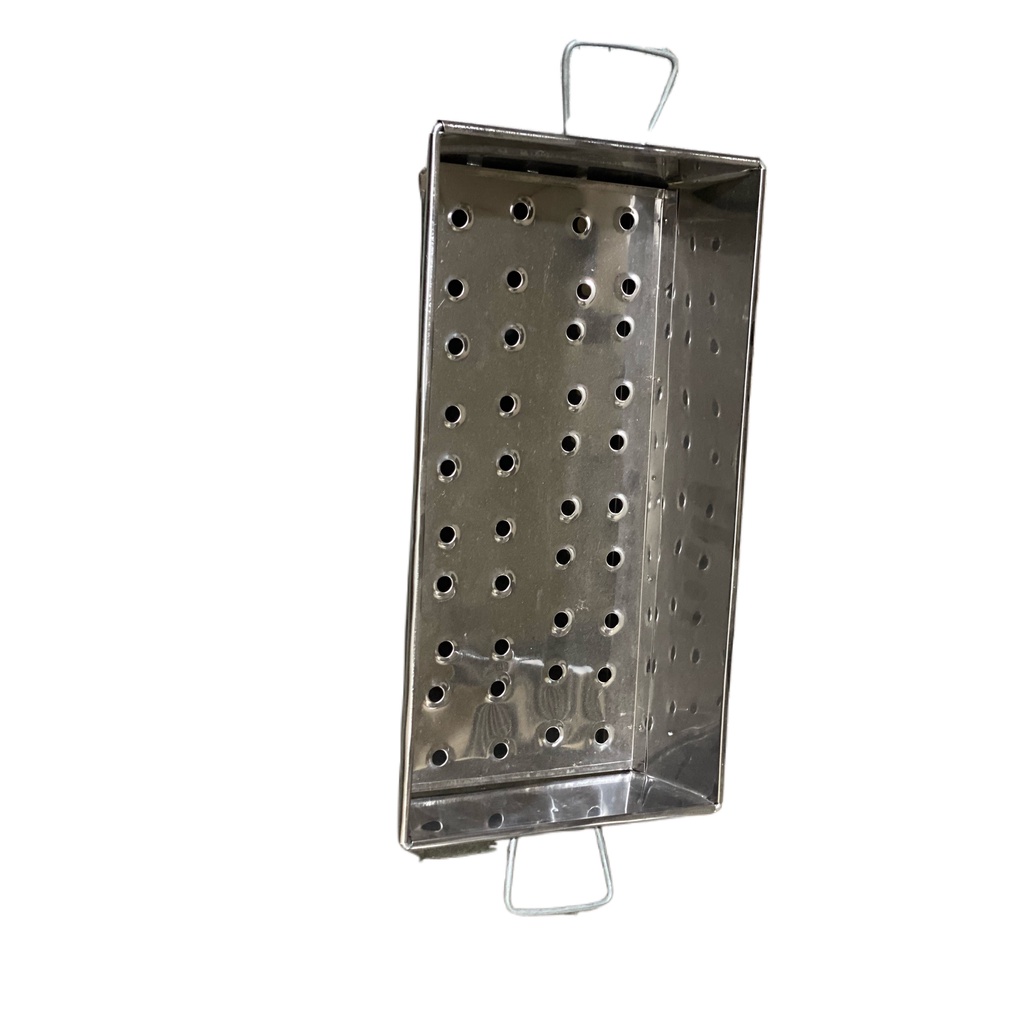Khay nướng chả, thịt xiên nướng bằng inox với kích thước 40x20x10cm cao cấp