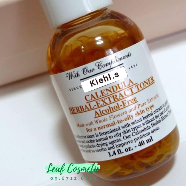 Toner Hoa Cúc Kiehl's Calendula Herbal Extract Alcohol-Free 40ml Minisize | Nước Hoa Hồng Kiehls