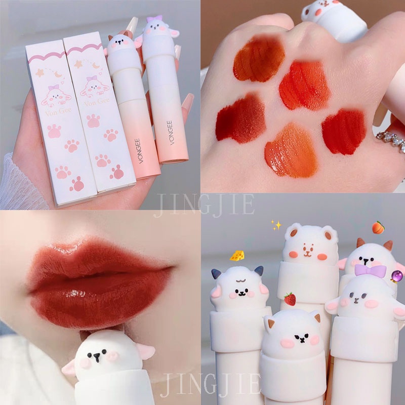 Son kem lì thiết kế hình động vật dễ thương sáng tạo
