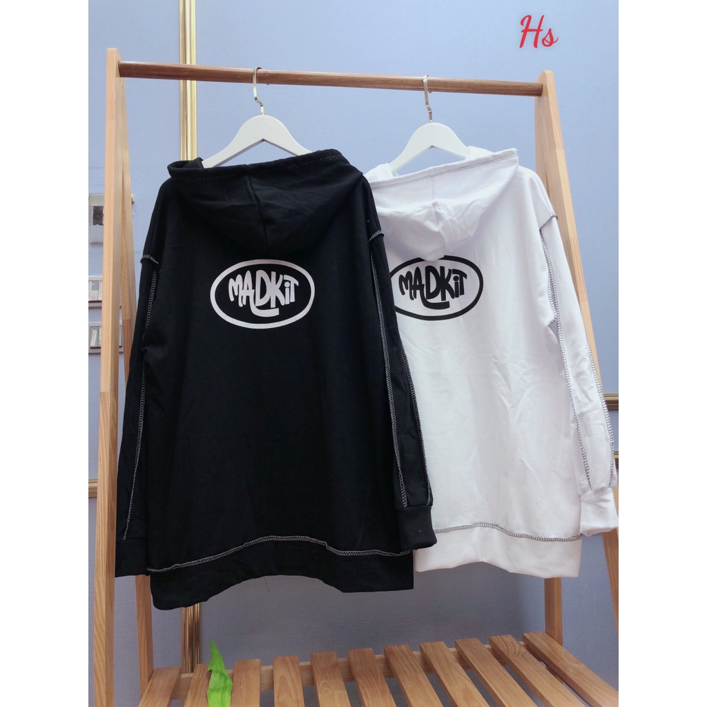 Áo Khoác Hoodie Nam Nữ Viền Chỉ In Madkit Chất Liệu Nỉ Cotton Dày Dặn Wild.Goute SP000814 | BigBuy360 - bigbuy360.vn