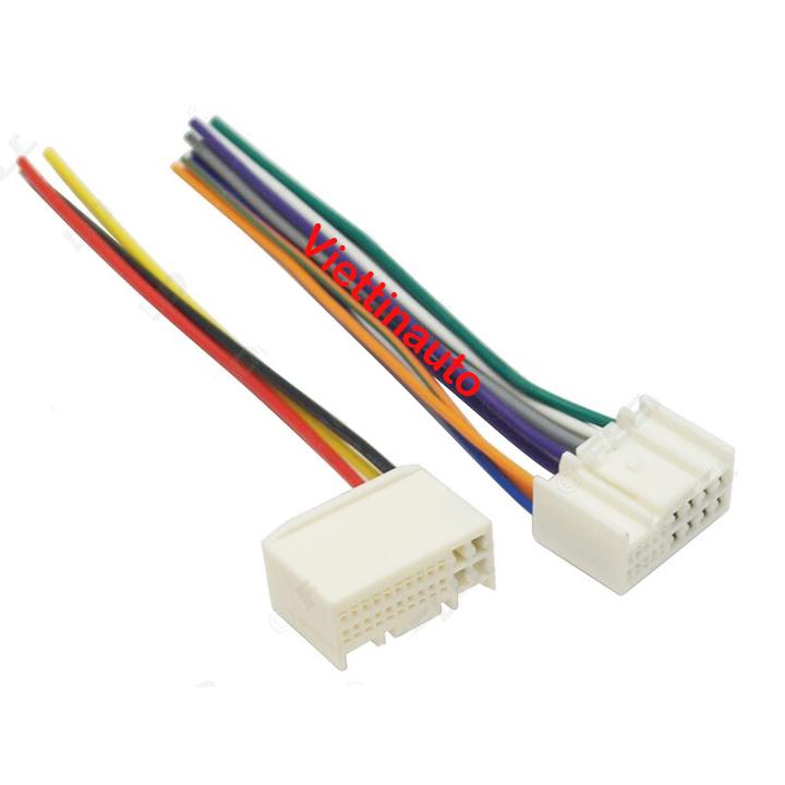 Bộ 2 rắc cắm cho màn hình máy nghe nhạc theo Kia Huyndai, dây nguồn Kia, Huyndai