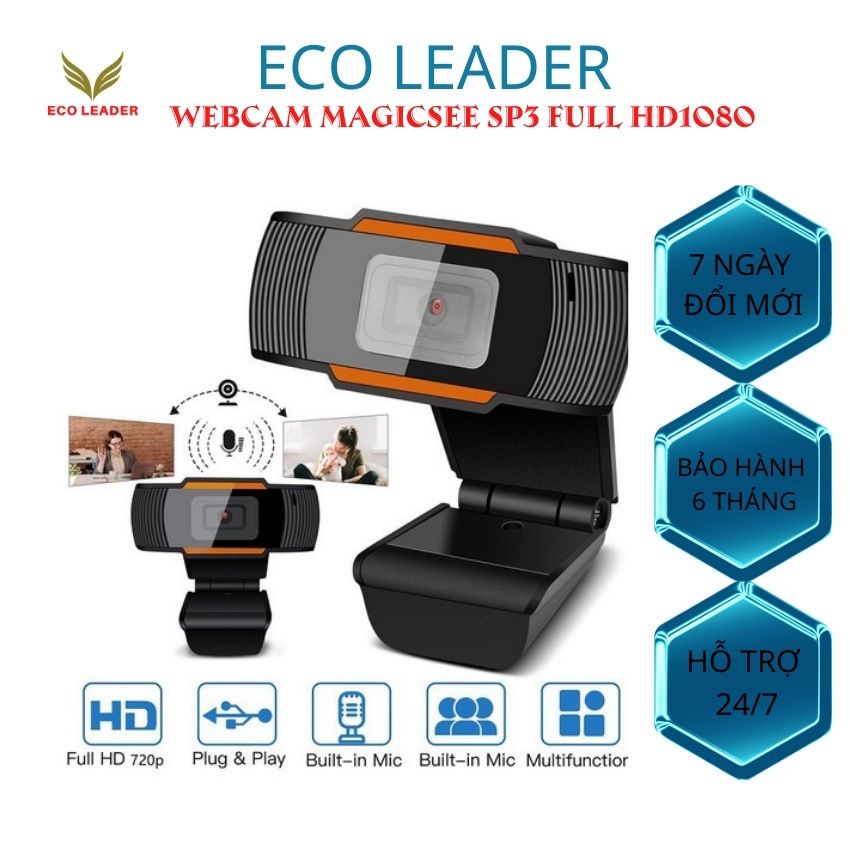 Webcam Máy Tính, Camera  magicsee full hd 1080 Cho Laptop Học Online Qua ZOOM, Trực Tuyến- Hội họp | BigBuy360 - bigbuy360.vn