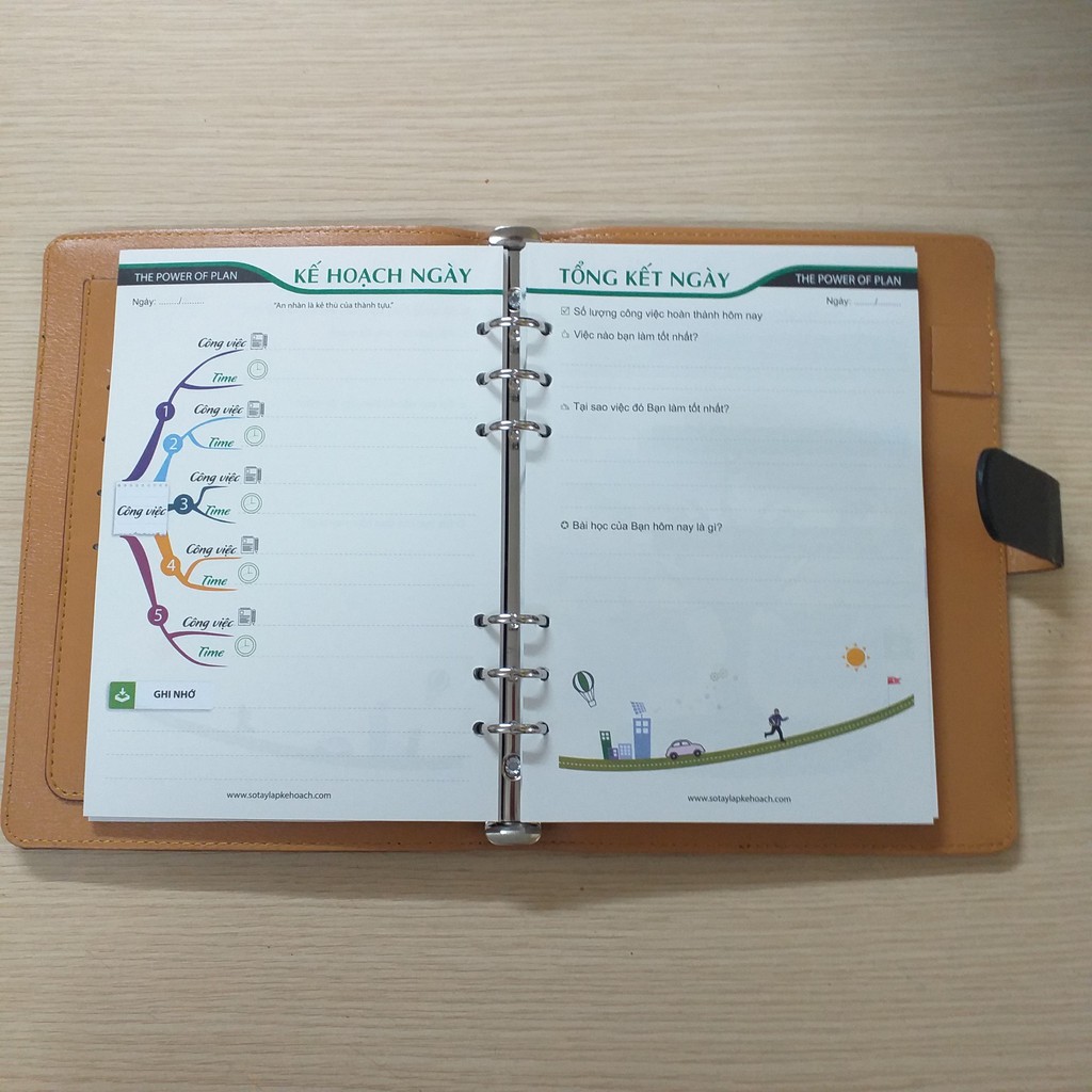 Combo 2 cuốn sổ tây lập kế hoạch The Power Of Plan
