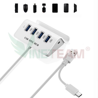 Đầu chia 4 cổng USB OTG Micro 3.0 480Mbps -dc4752