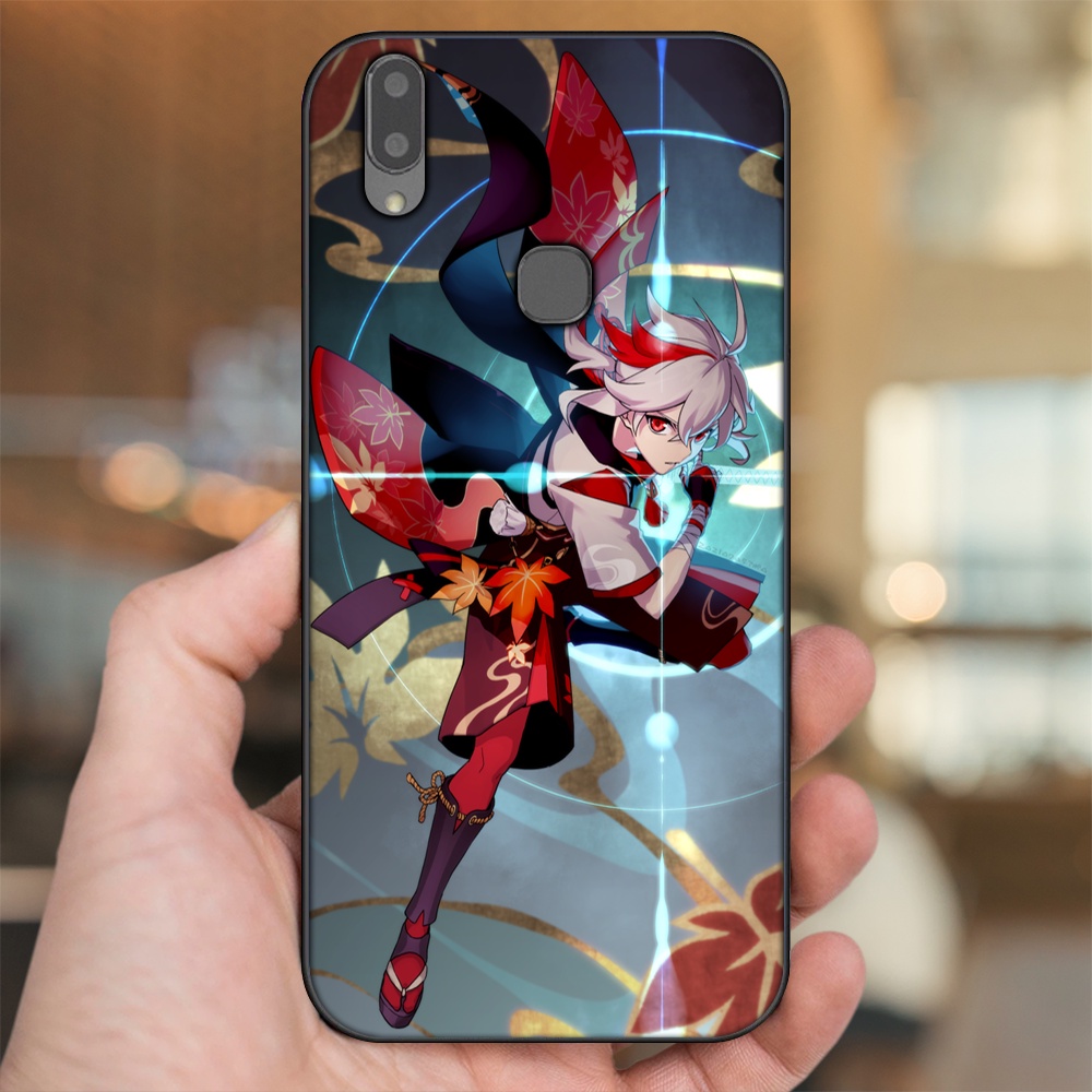 Ốp lưng Vivo V9, Y85, V11i viền đen in hình Kazuha Genshin Impact