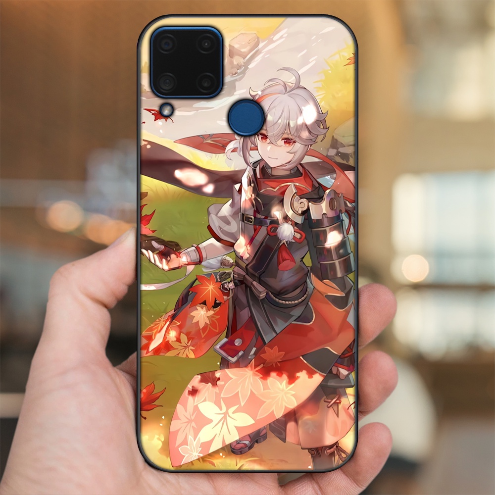 Ốp lưng Realme C15 viền đen in hình Kazuha Genshin Impact
