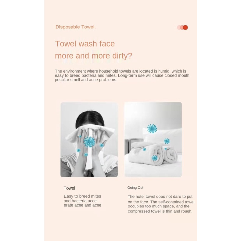 Khăn lau mặt DISPOSABIE Towel One Time chất liệu Cotton mềm mại