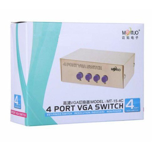 Bộ gộp VGA 4 máy tính ra 1 màn hình, VGA 4 ra 1 MT-15-4C | BigBuy360 - bigbuy360.vn