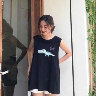 Set Áo Tanktop & Bra GNASH Unisex (Trắng/Đen)
