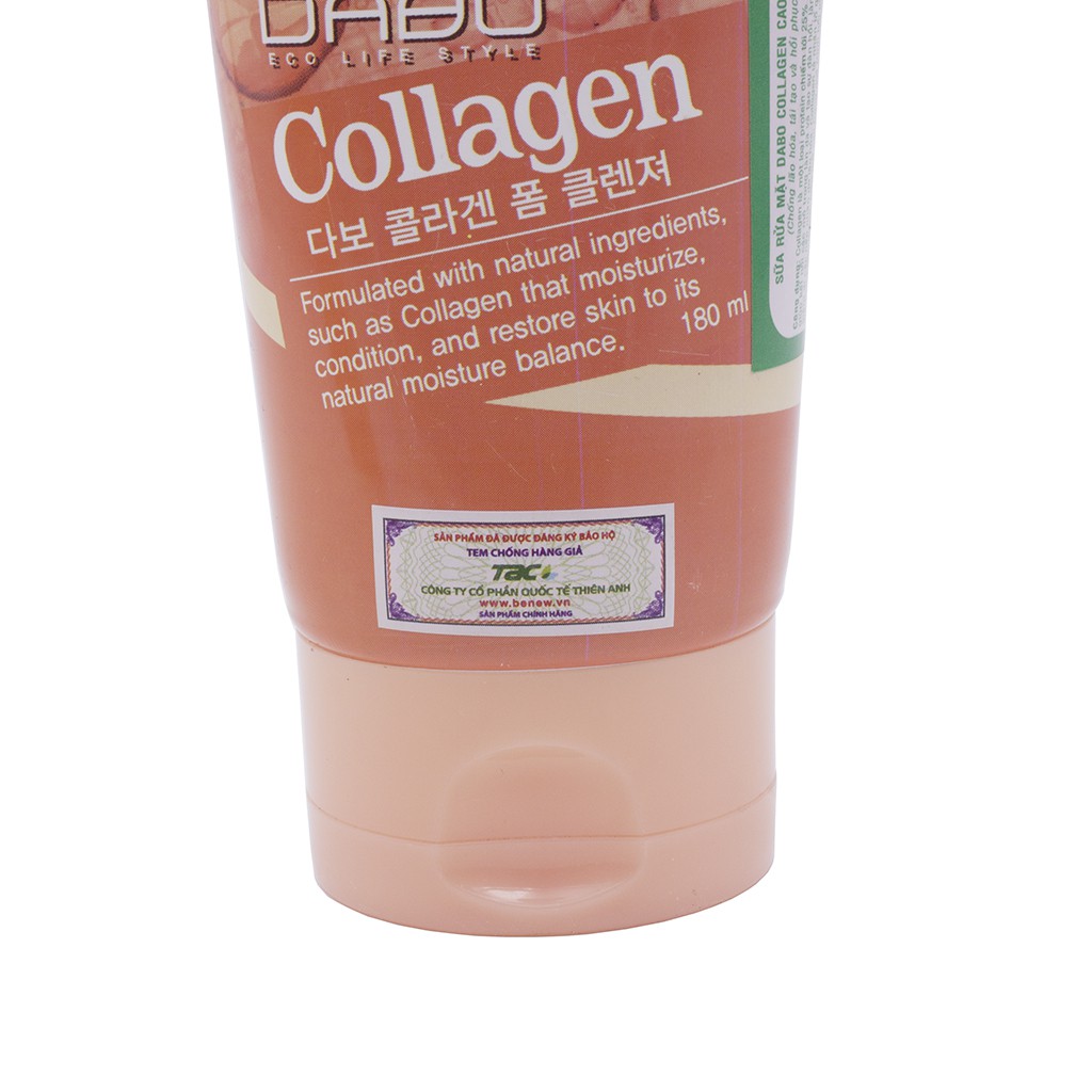 Sữa rửa mặt Dabo Collagen cao cấp Hàn Quốc 180ml