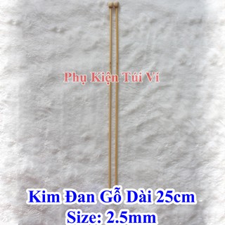 Kim đan len gỗ 25cm