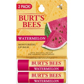 (2) Son dưỡng môi Burt's Bees hương dưa hấu 100% thành phần thiên nhiên