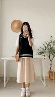 [KÈM ẢNH THẬT] Chân váy đũi chất đẹp