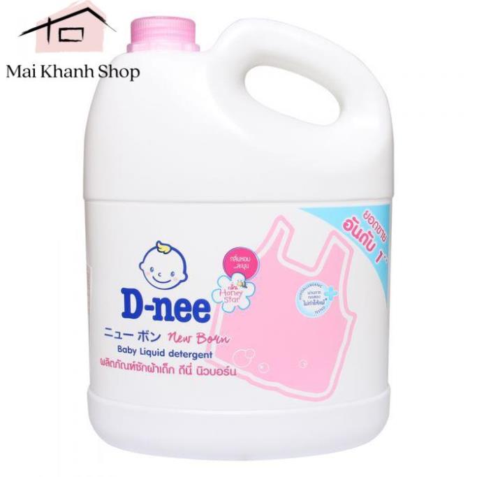 1 Thùng 4 Can Nước Giặt Dnee Thái Lan Nhập Khẩu-Cty Đại Thịnh-Team Nhãn Phụ