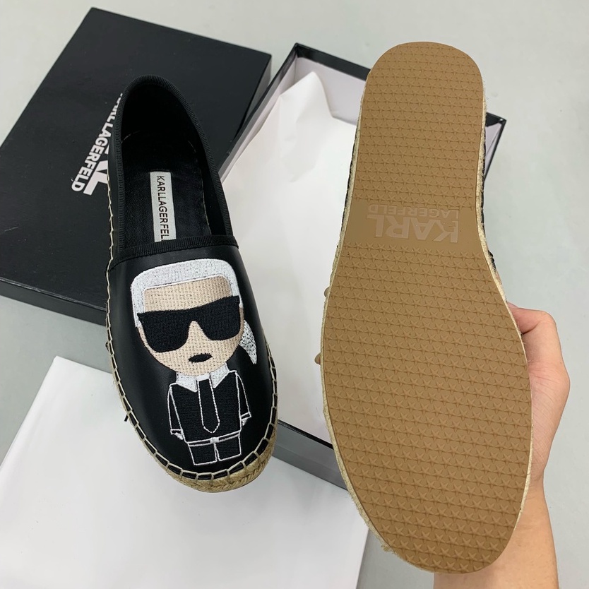 Giày Slipon cói K.a.r.l dân chơi logo thêu dập nổi LA 2022 on web fullbox size 38-44