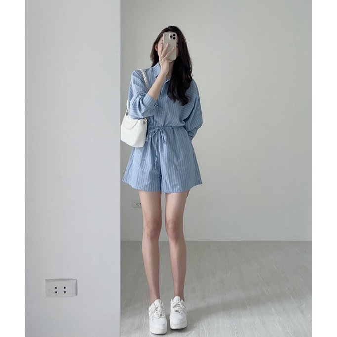 J581 Jumpsuit basic dài tay Audrey