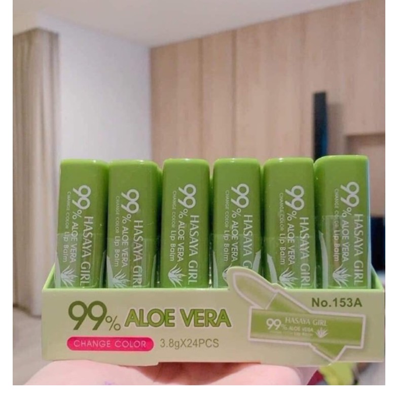 Son Dưỡng Chuyển Màu Hasaya Girl Aloe Vera 99%