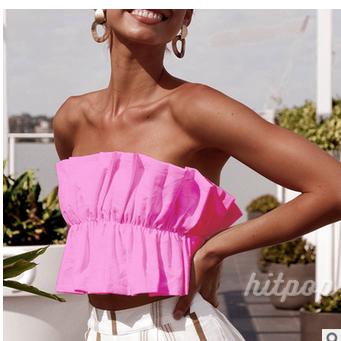 Áo croptop trễ vai không dây dạng ống thời trang cho nữ | BigBuy360 - bigbuy360.vn