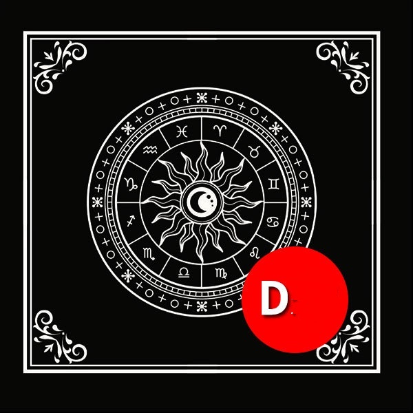 Khăn trải bài tarot/ Tarot Black Triquetra 48*48cm