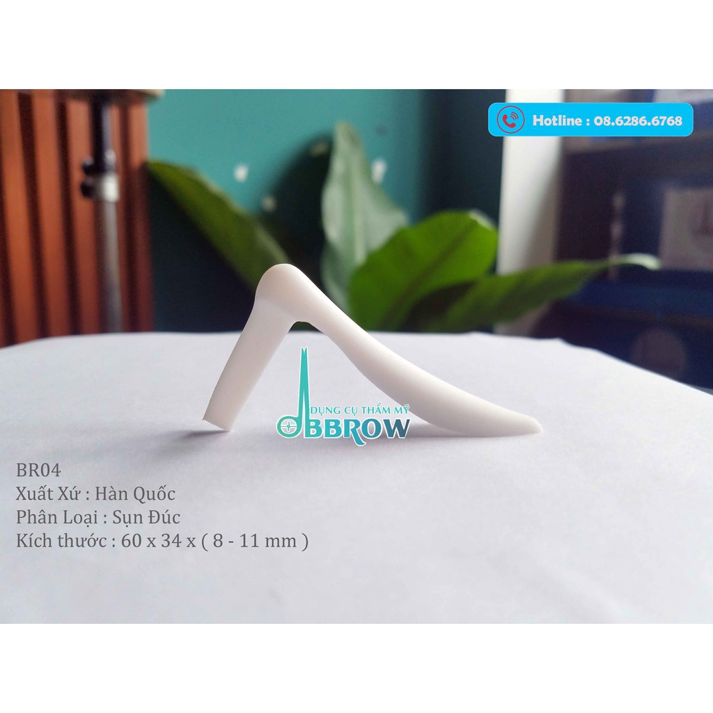 Mẫu BR 04 Sụn Mũi Silicon Đúc - Xuất Xứ Hàn Quốc  - 60 x 34 x