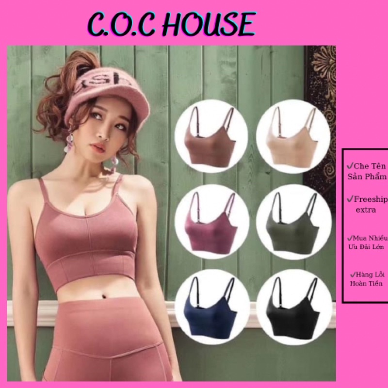 áo gym yoga áo thể thao bra không gọng đệm chắc chắn thoải mái co dãn tốt