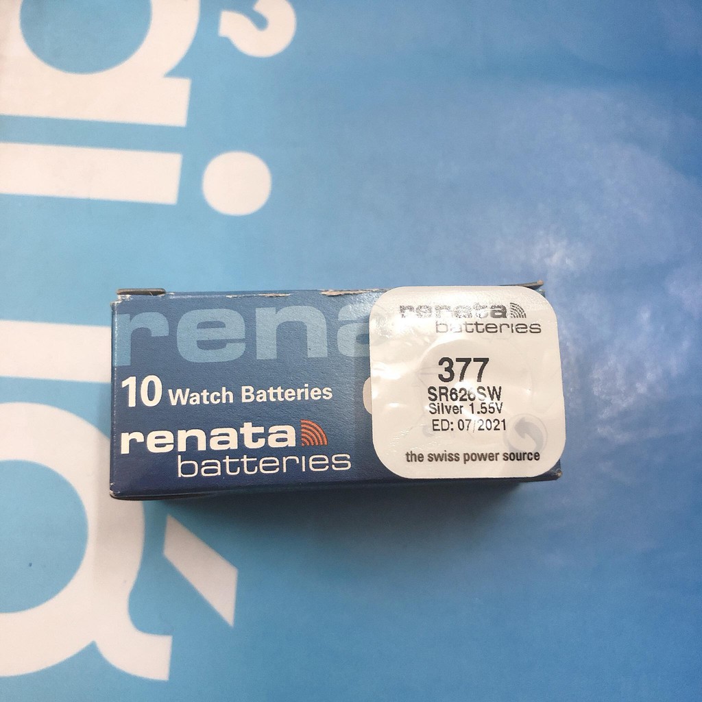 Pin Renata SR626SW - SR626 - 626 - 377 - LR626 - AG4 Của Thụy Sĩ - Pin Đồng Hồ Đeo Tay Chính Hãng Giá Rẻ